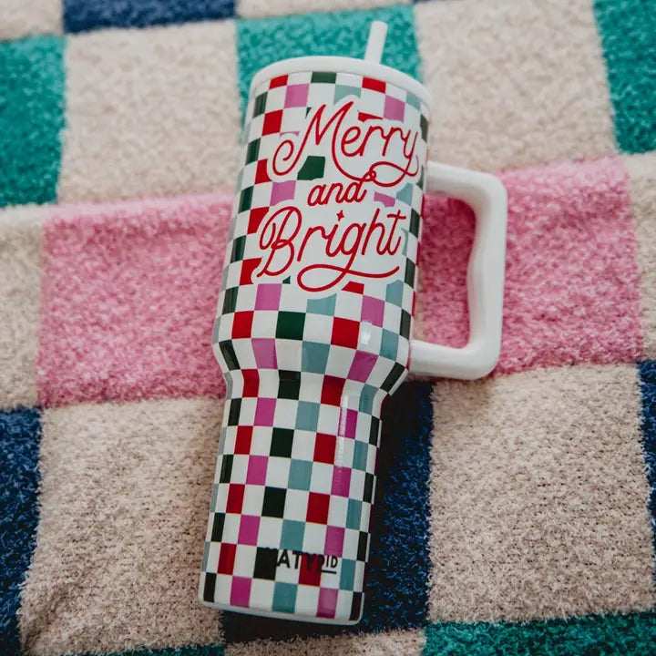 merry and bright 40 oz tumbler