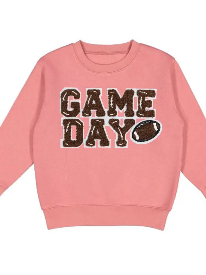 gameday patch sweatshirt in pink