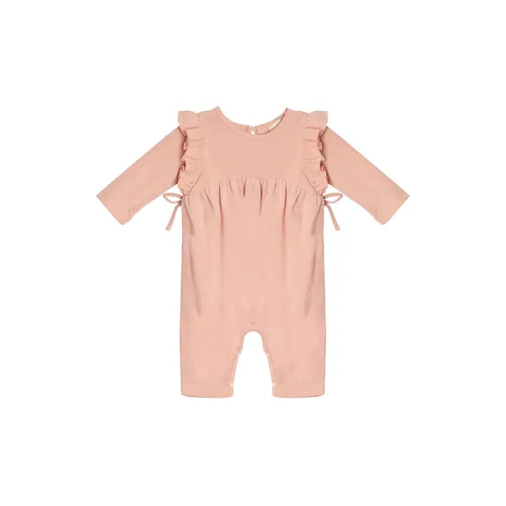 melody pink baby romper