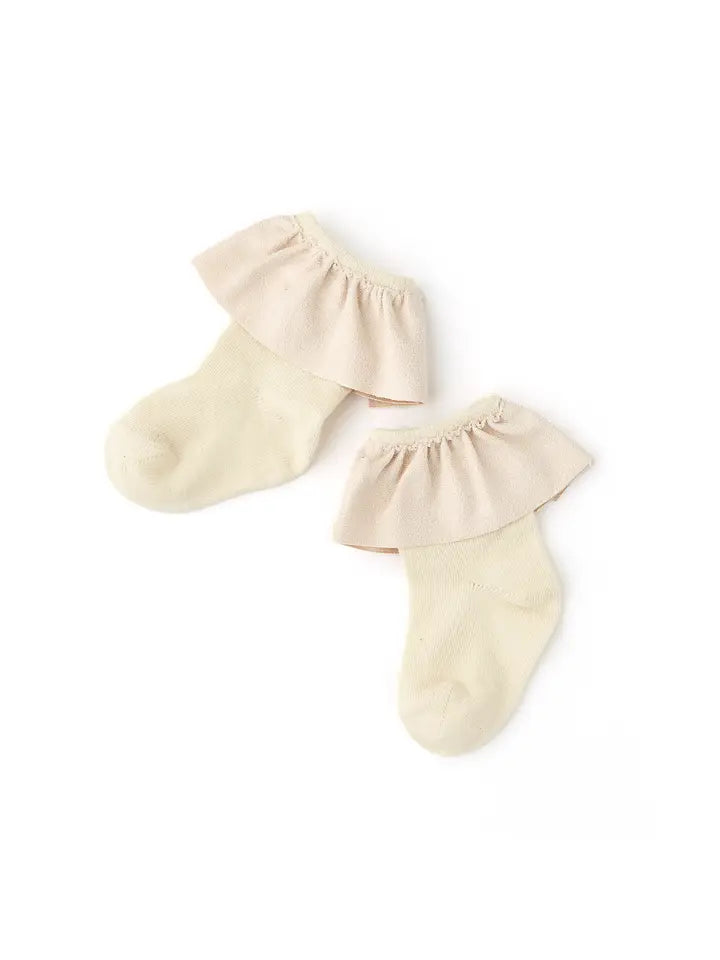 gigi and max sand ruffle socks