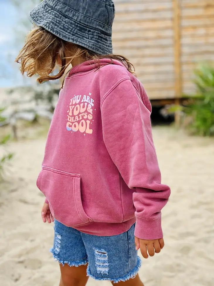 kids pink cool hoodie