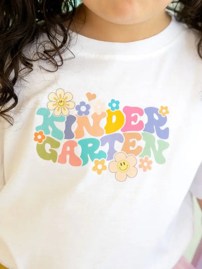 kindergarten retro short sleeve tee