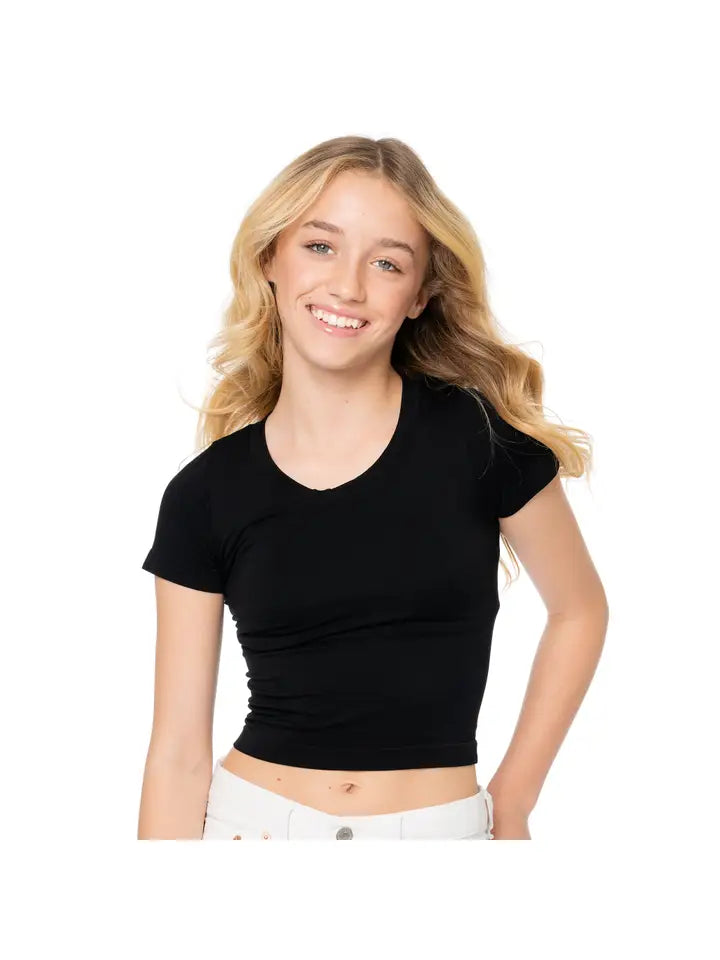 girls short sleeve seamless top (more colors!)