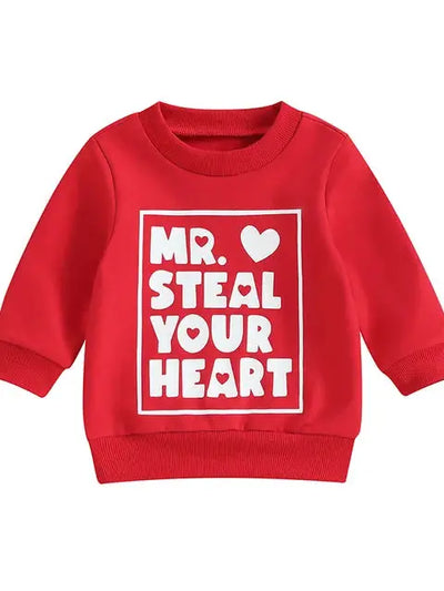 mr. steal your heart sweatshirt