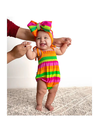 Bamboo Smocked Bubble Romper Clothes Stephanie