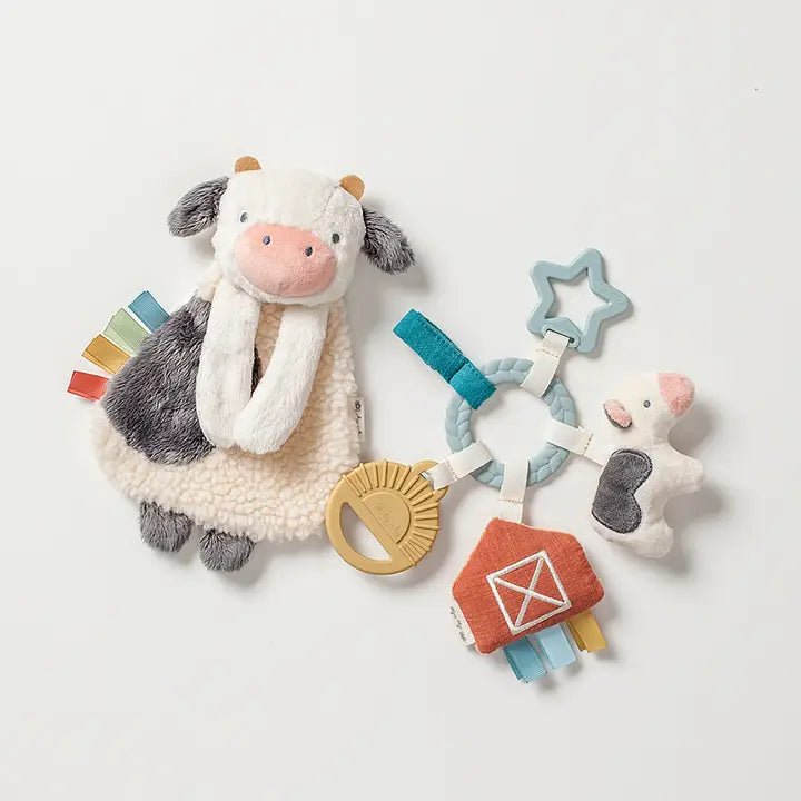 bitzy busy gift set - cow