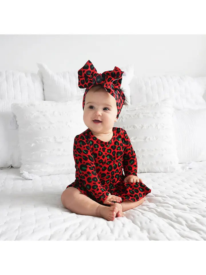 Chloe Cheetah Tutu Bamboo Romper