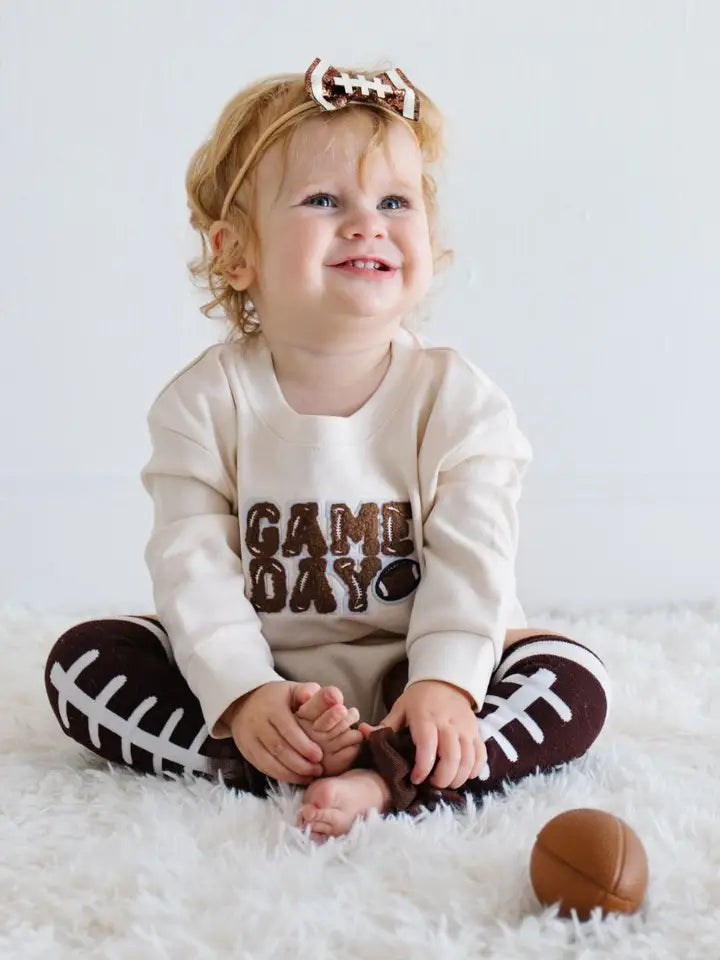 football bow headband