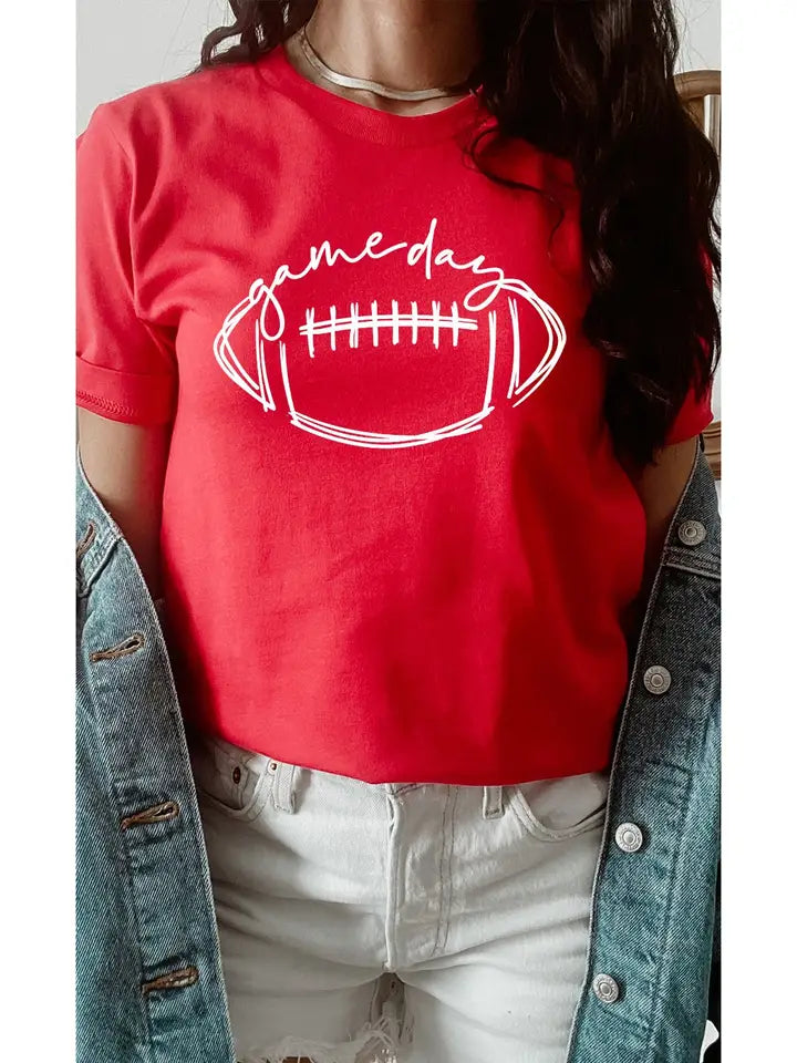 red gameday tee