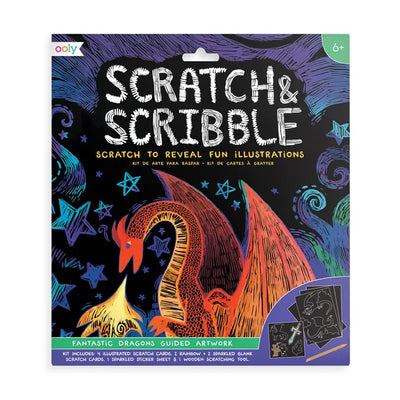 Scratch & Scribble Art Kit: fantastic dragon