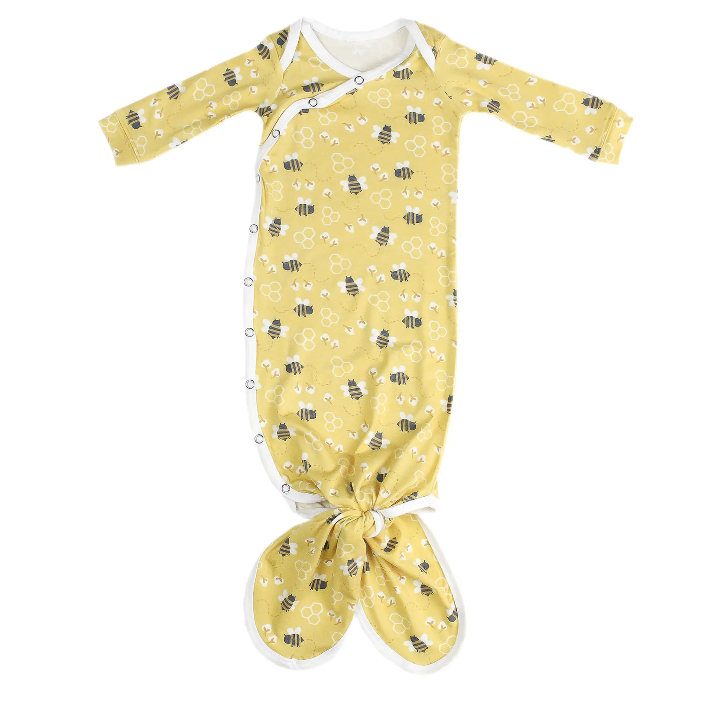 honeycomb newborn knotted gown