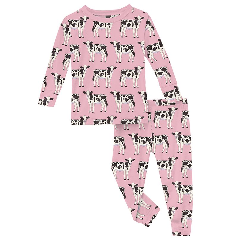 cake pop cows ss pajama set