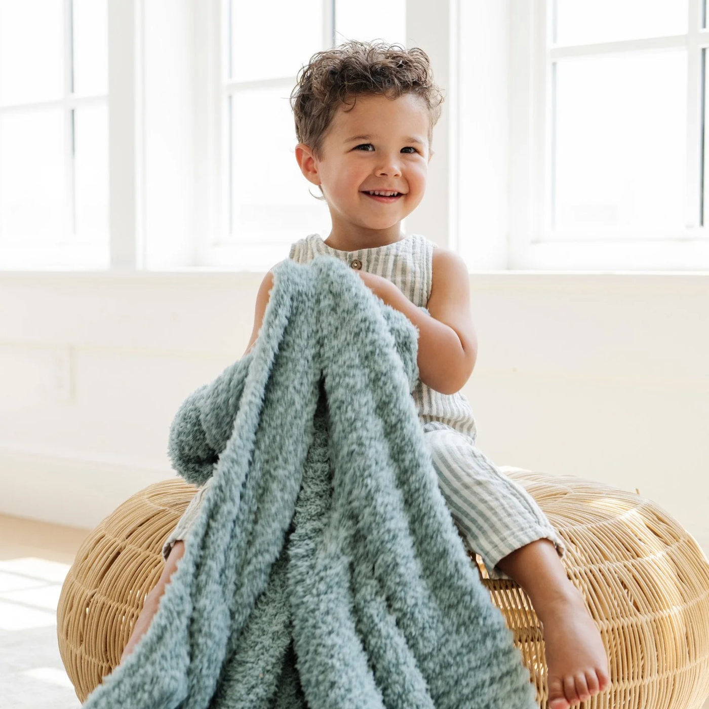 saranoni ribbed bamboni receiving blankets