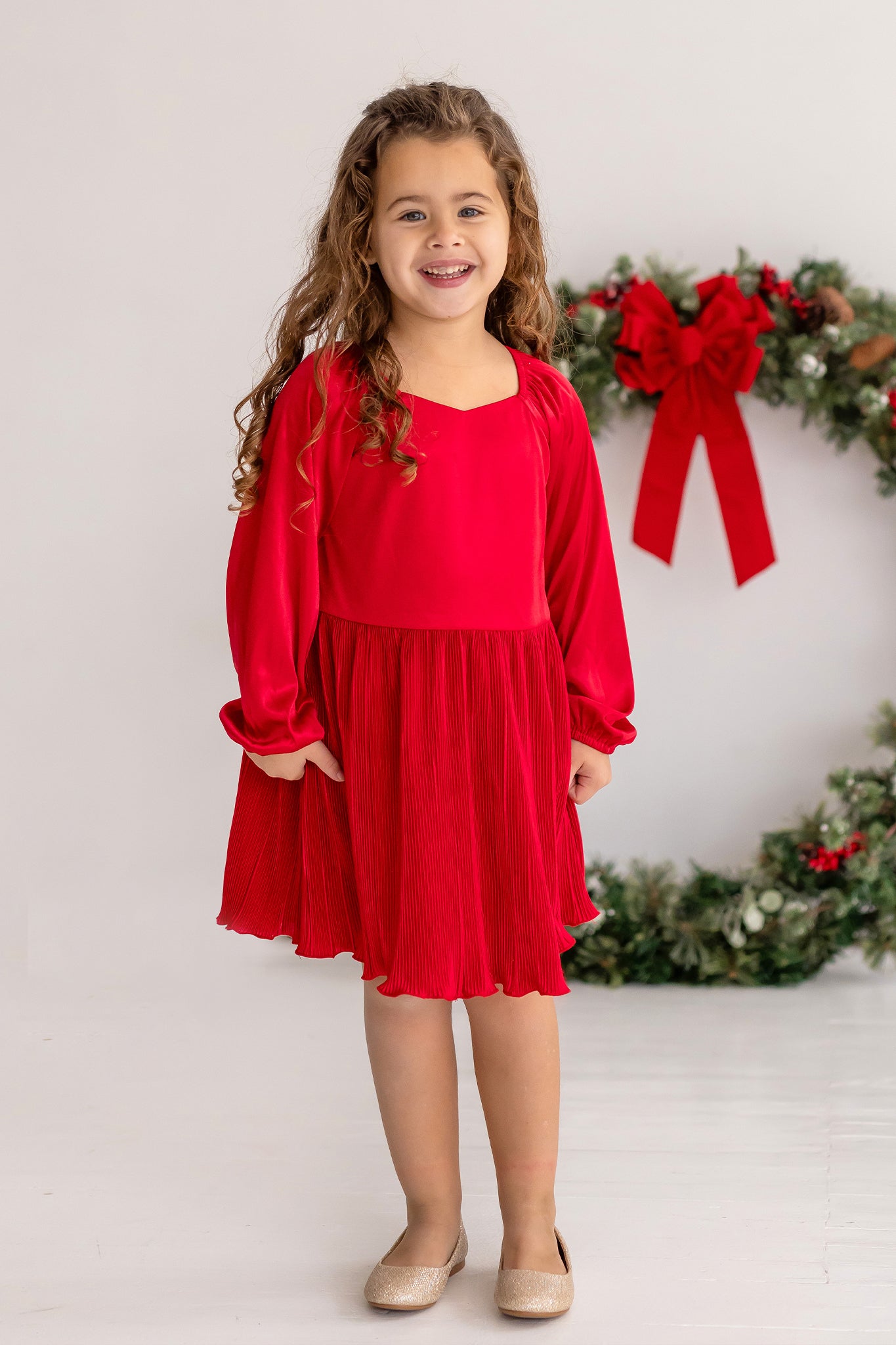 merry and bright big girls dress