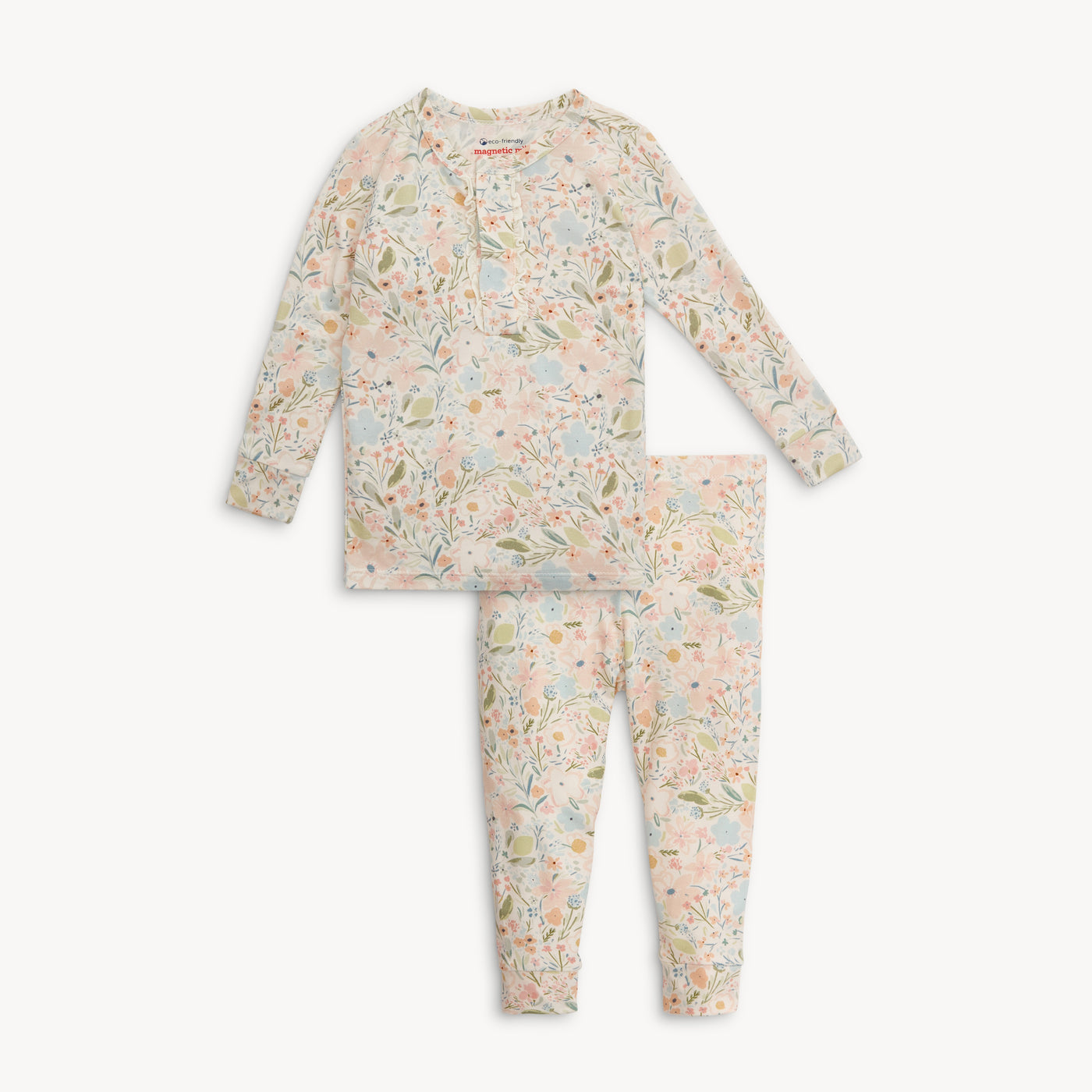 magnetic me charlotte modal ruffle pajama set