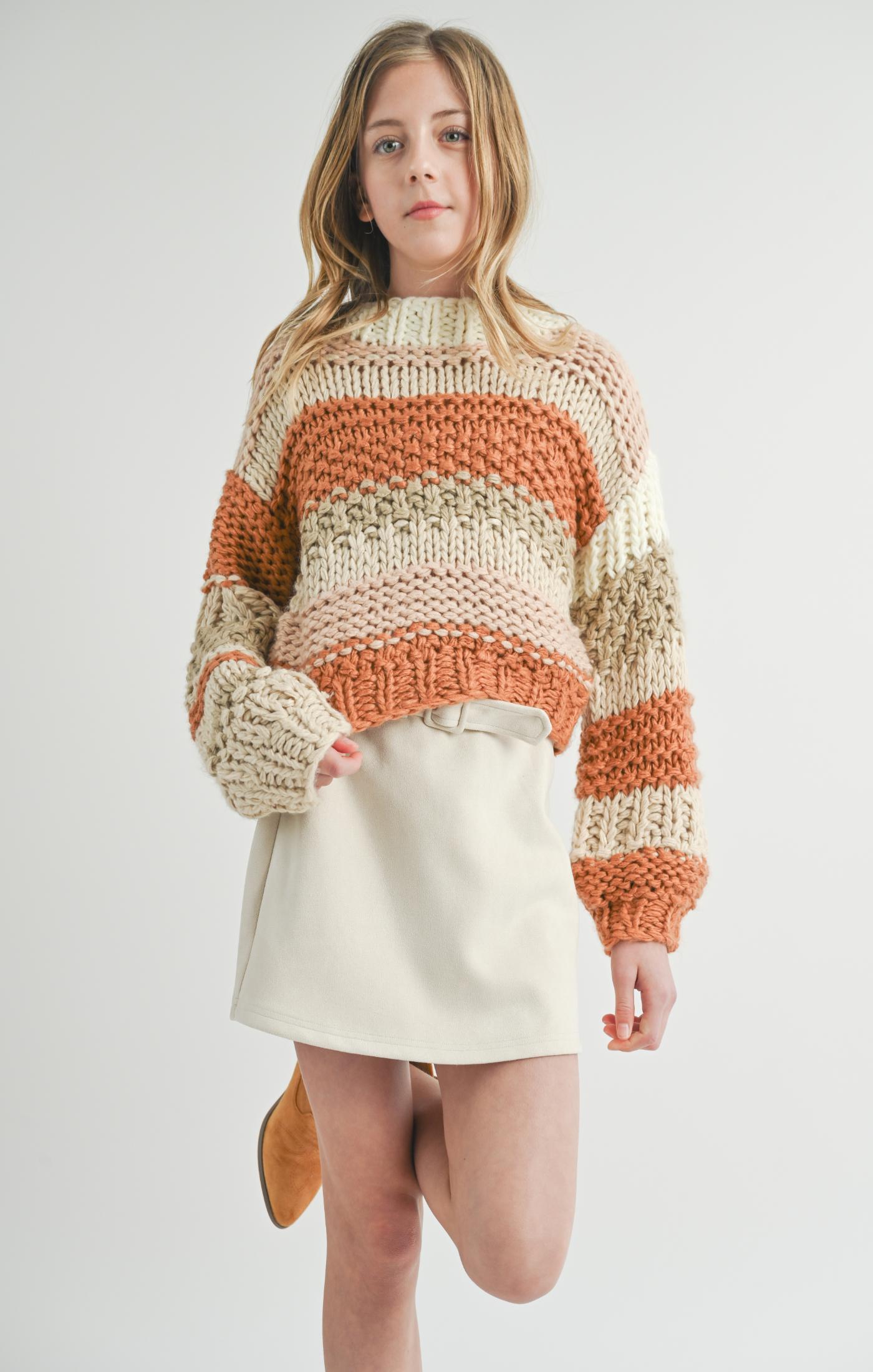 butter pecan chunky sweater