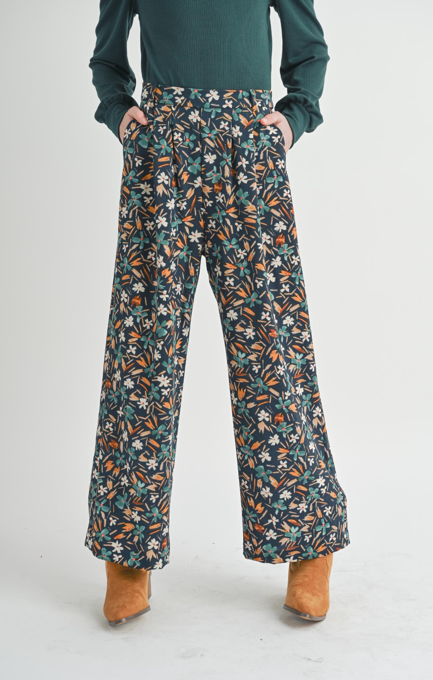 tween delightful floral pants