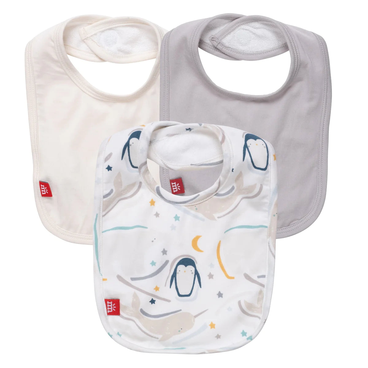 wish you whale modal magnetic 3 pack bibs