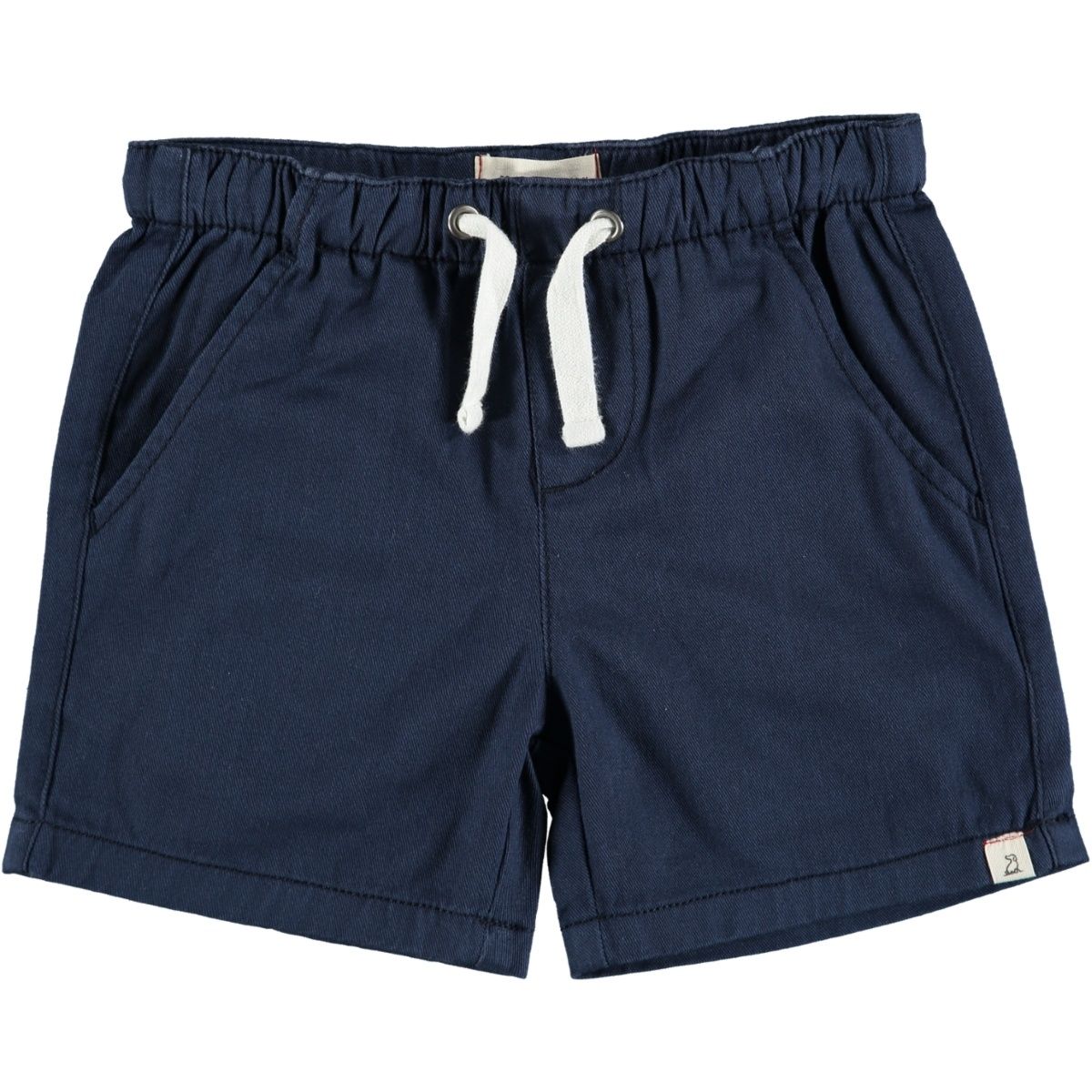 navy hugo twill shorts