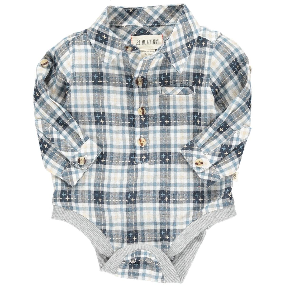 jasper grey woven onesie