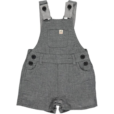 bowline grey gauze shortie overalls