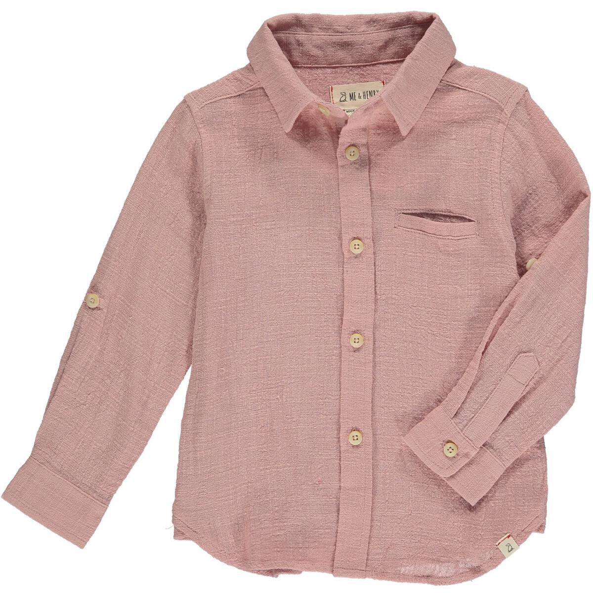 merchant ls dusty pink shirt