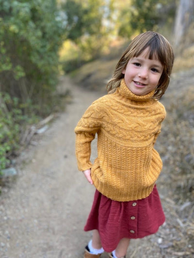 samantha mustard knit sweater