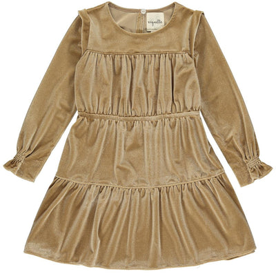 bennett gold velvet dress