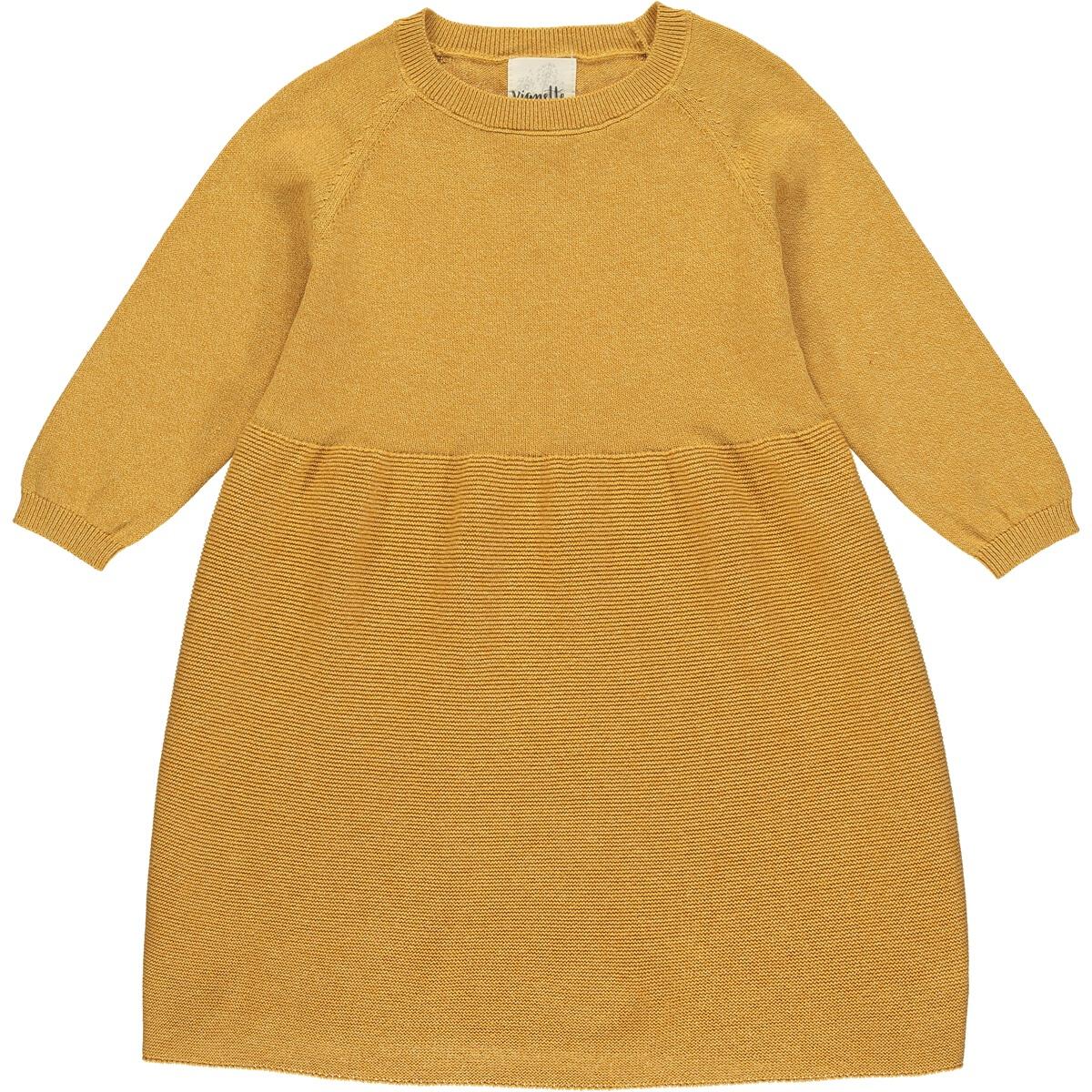 mimi mustard sweater dress