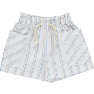 grey/pink/blue stripe arwen shorts