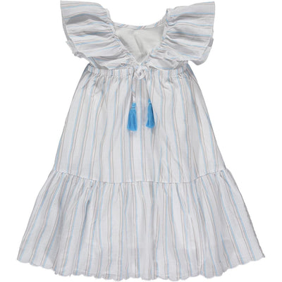 grey/pink/blue stripe joplin dress