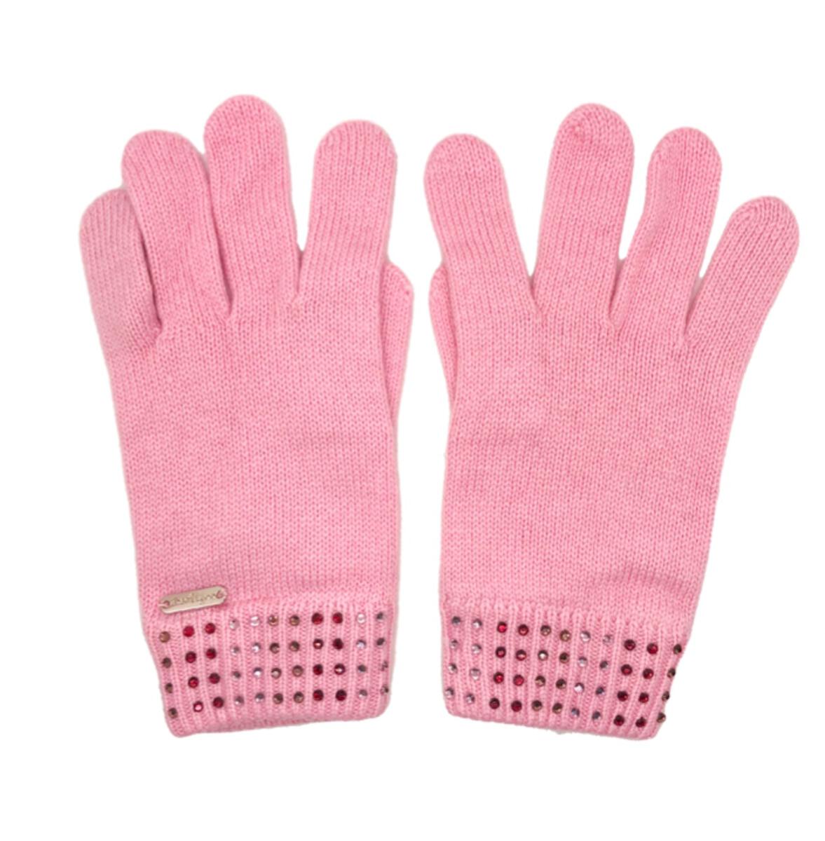 pink crystal gloves