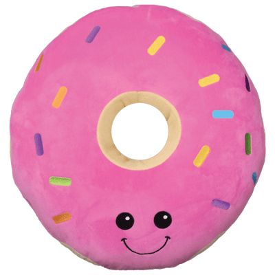 SPRINKLED DONUT EMBROIDERED PILLOW
