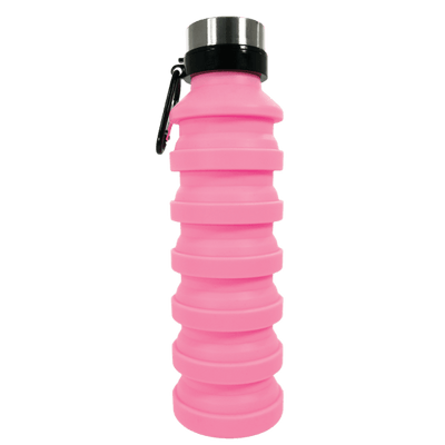 pink collapsible water bottle