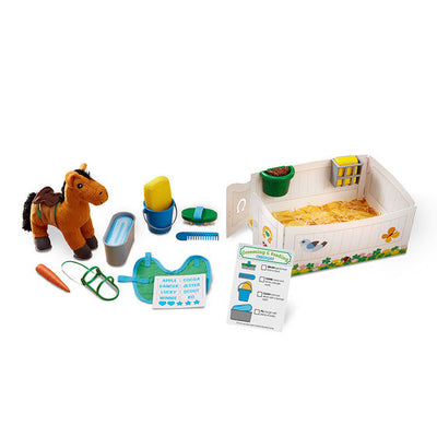 FEED AND GROOM HORSE PLAY SET
