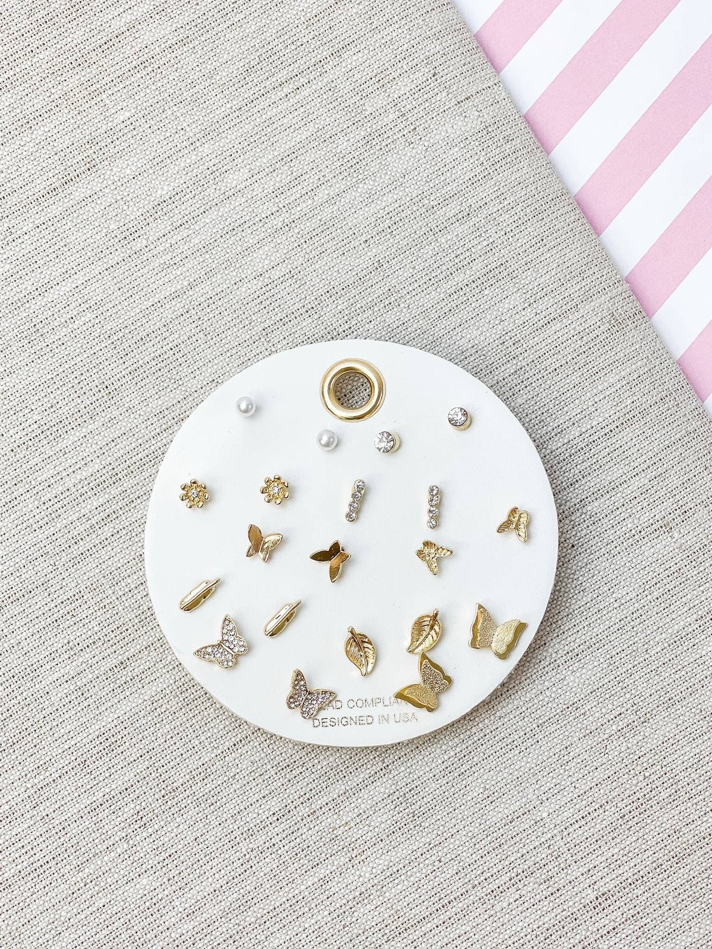 Dainty Stud Earring Sets floral