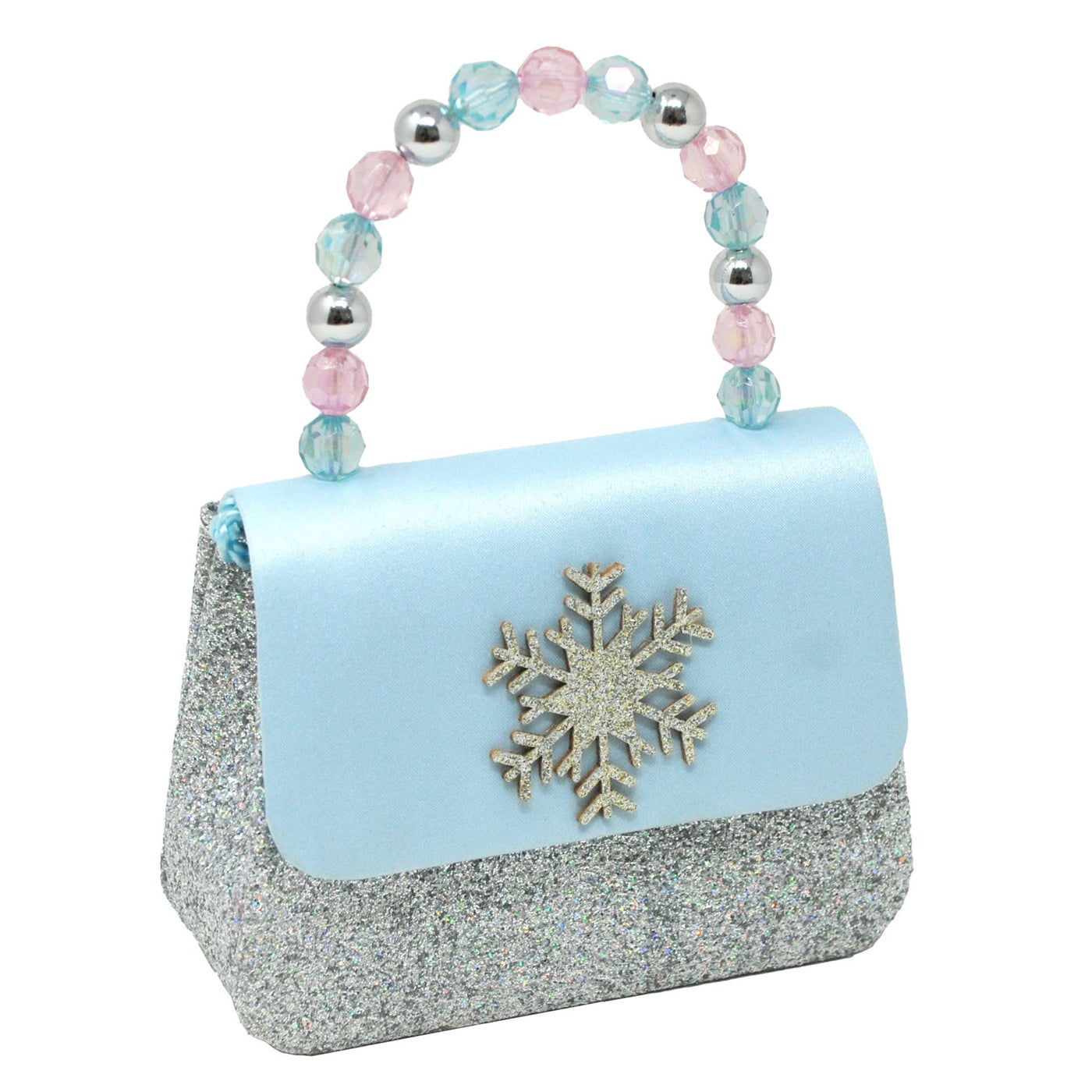 Snow Princess Sparkle Snowflake Hard Handbag
