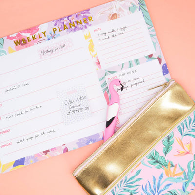 TROPICAL FLORALS WEEKLY PLANNER