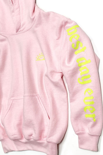 WASHED PINK BEST DAY EVER HOODIE