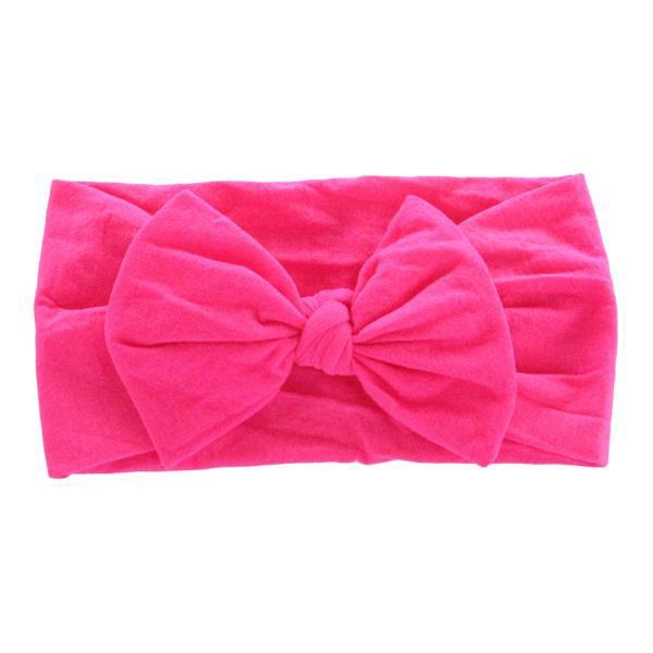 hot pink nylon bow wrap
