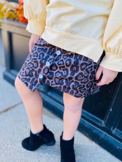 sassy leopard skirt set