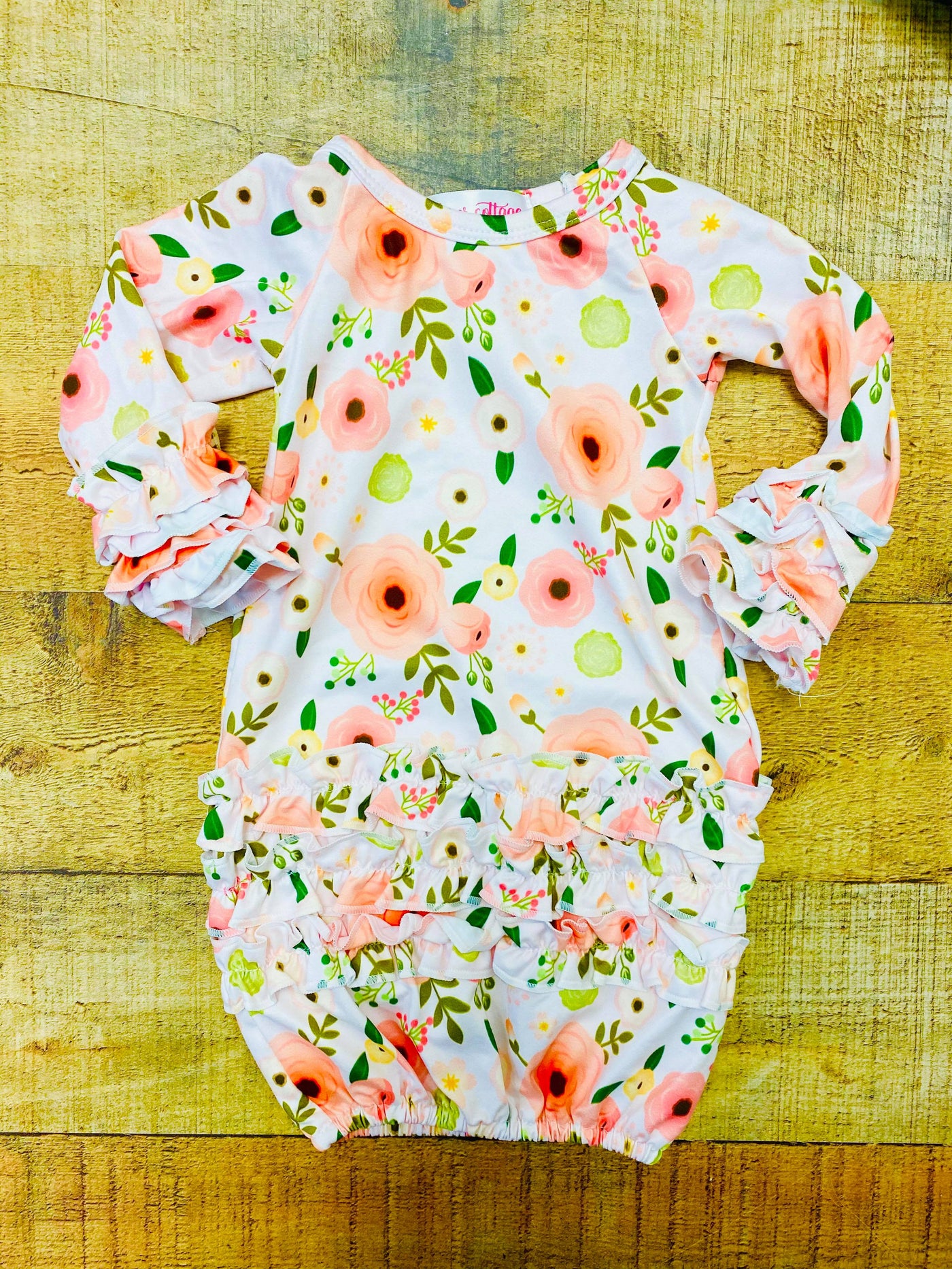 peony baby gown