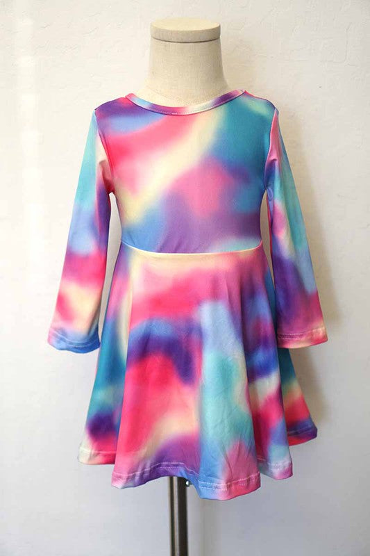 tie dye twirl dress