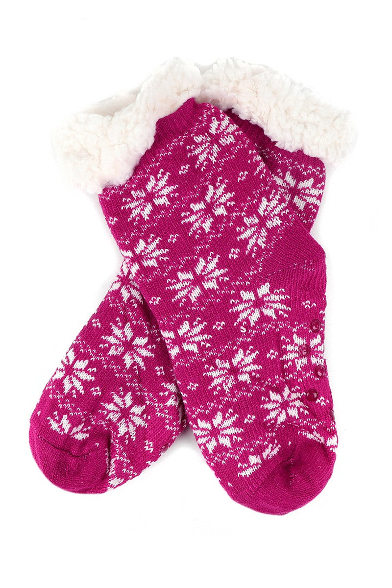 christmas sherpa socks