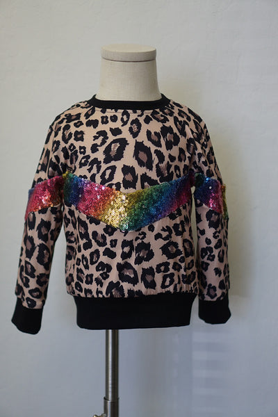 leopard sequins shirt