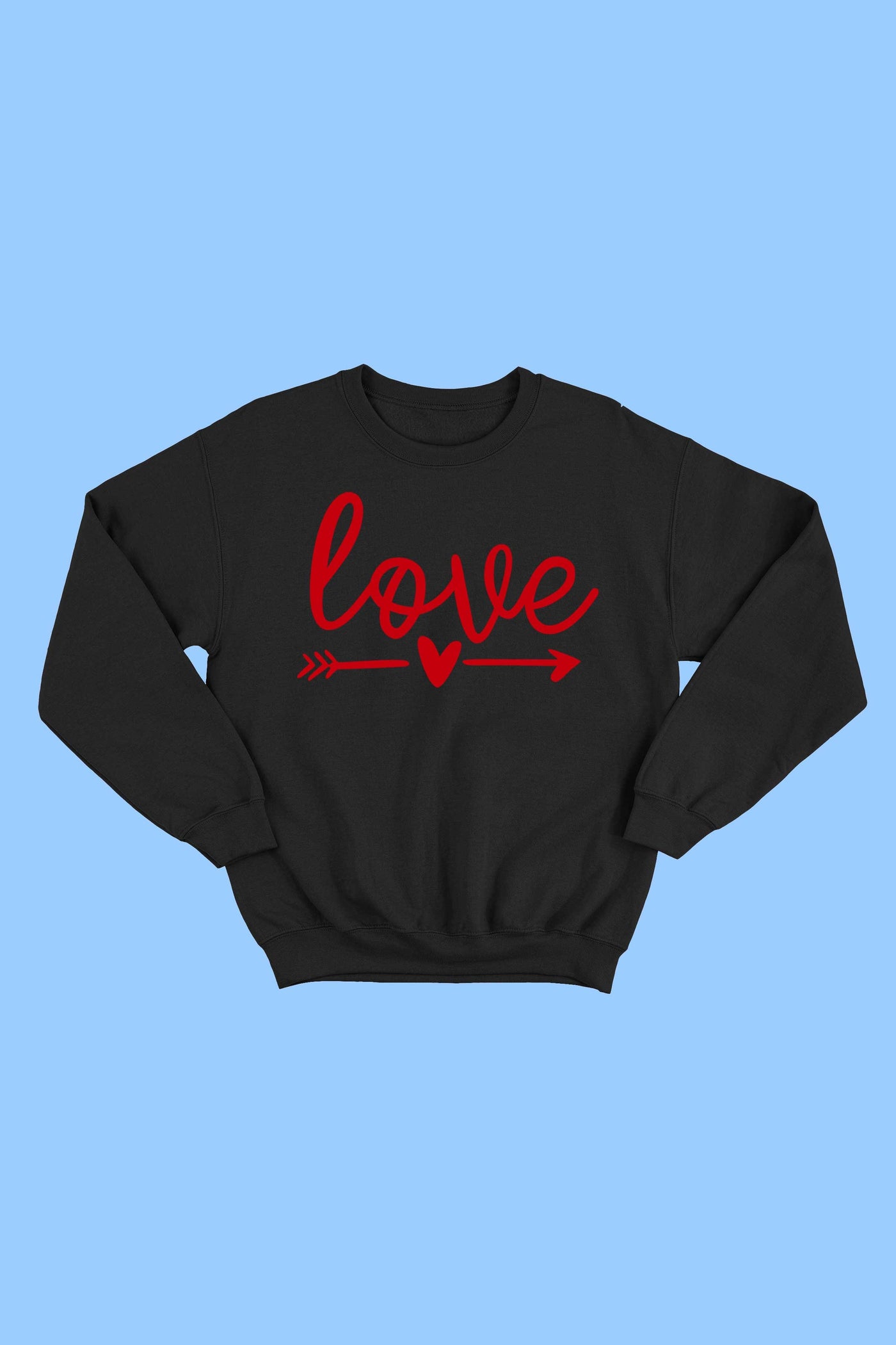 love graphic sweatshirt
