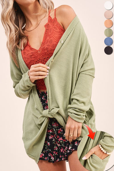 aire moss cardigan