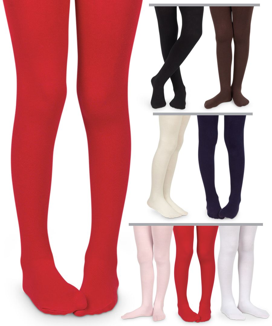 red microfiber tights