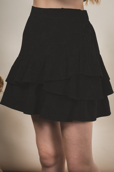 corduroy ruffle skirt (more colors!)