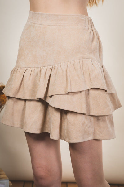 corduroy ruffle skirt (more colors!)